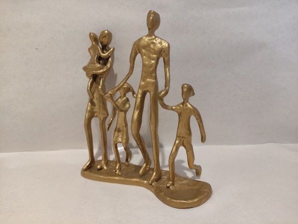 Design-Skulptur Familie