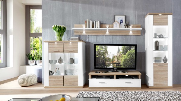 Wohnprogramm Manhattan - Wohnwand mit TV-Möbel