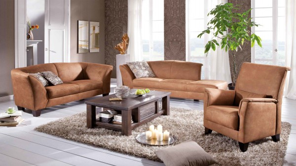 1/2/3 Sitzer Sofa Sessel Künstliches Wildleder Couch Loungesofa Polstersofa 